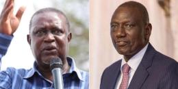 A collage of ODM leader Oburu Oginga and President William Ruto.
